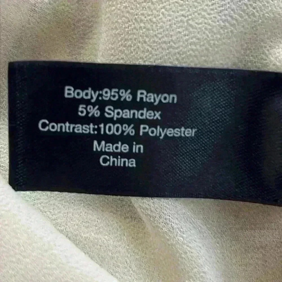 Lane Bryant Knit / Chiffon Cardigan Size 22/24 Tan Color Waterfall Front - Picture 5 of 8